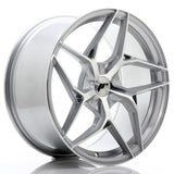 Cerchio in Lega JAPAN RACING JR35 19x9.5 ET20-45 5H con foratura su misura Silver Machined Face