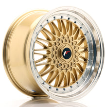 Load image into Gallery viewer, Cerchio in Lega JAPAN RACING JR9 18x9 ET20-40 con foratura su misura Gold w/Machined Lip