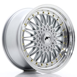 Cerchio in Lega JAPAN RACING JR9 18x9 ET20-40 con foratura su misura Silver w/ Machined Lip