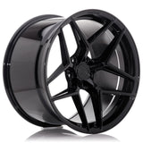 Cerchio in Lega CONCAVER CVR2 19x8.5 ET20-45 con foratura su misura Platinum Black