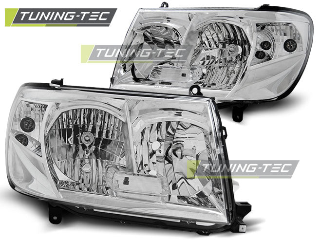 Fari Anteriori Cromati per Toyota Land Cruiser (J120) 2005-2006