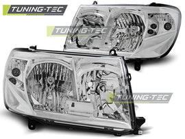 Fari Anteriori Cromati per Toyota Land Cruiser (J120) 2005-2006 – Coppia
