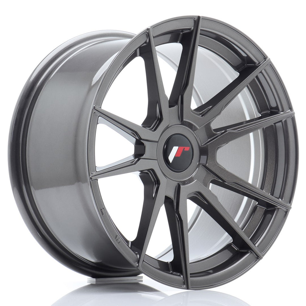 Cerchio in Lega JAPAN RACING JR21 17x9 ET25-35 con foratura su misura Hyper Gray