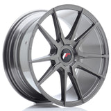 Cerchio in Lega JAPAN RACING JR21 18x8.5 ET20-40 con foratura su misura Hyper Gray