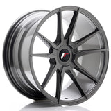 Cerchio in Lega JAPAN RACING JR21 18x9.5 ET20-40 con foratura su misura Hyper Gray