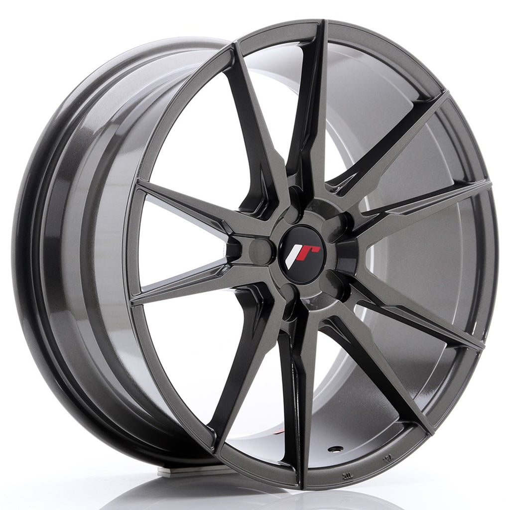 Cerchio in Lega JAPAN RACING JR21 19x8.5 ET20-43 5H con foratura su misura Hyper Gray