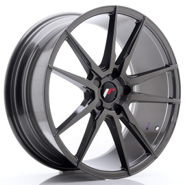 Cerchio in Lega JAPAN RACING JR21 20x8,5 ET40 5H con foratura su misura Hyper Gray