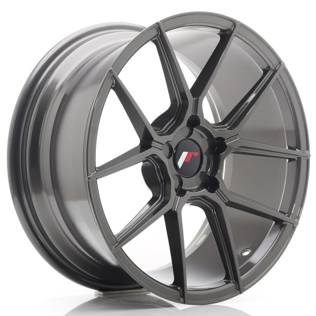 Cerchio in Lega JAPAN RACING JR30 18x8.5 ET20-40 5H con foratura su misura Hyper Gray