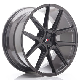 Cerchio in Lega JAPAN RACING JR30 21x10,5 ET15-45 5H con foratura su misura Hyper Gray