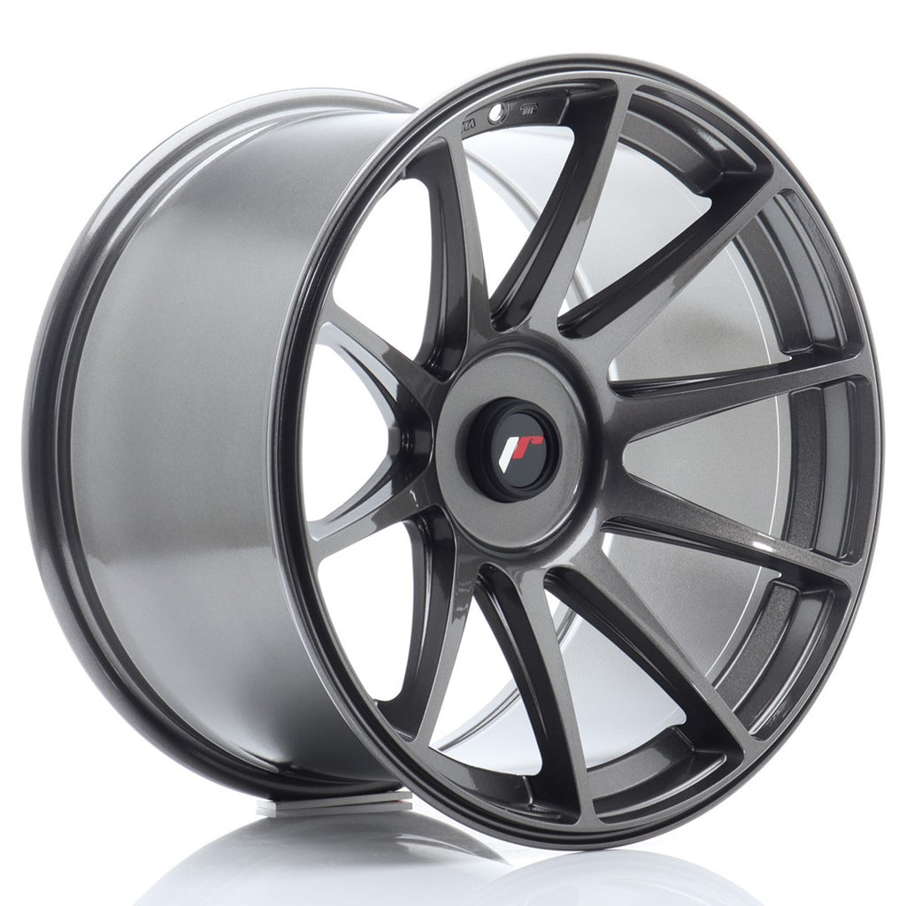 Cerchio in Lega JAPAN RACING JR11 18x10.5 ET22-25 con foratura su misura Hyper Gray