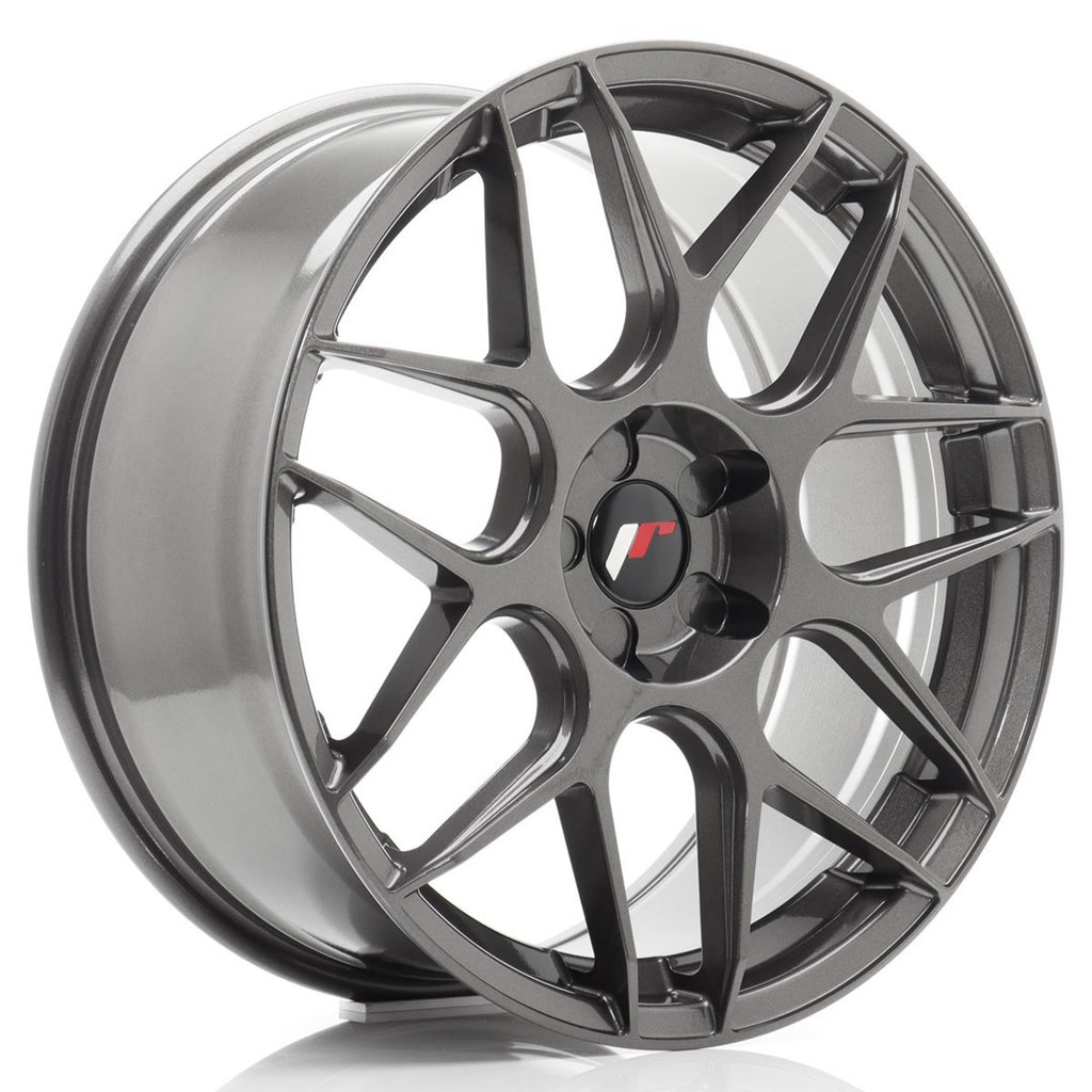 Cerchio in Lega JAPAN RACING JR18 19x8.5 ET25-42 5H con foratura su misura Hyper Gray