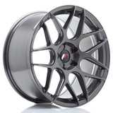 Cerchio in Lega JAPAN RACING JR18 19x9.5 ET22-35 5H con foratura su misura Hyper Gray