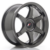 Cerchio in Lega JAPAN RACING JR3 17x8 ET35 con foratura su misura Hyper Gray