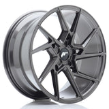 Cerchio in Lega JAPAN RACING JR33 19x9.5 ET20-45 5H con foratura su misura Hyper Gray