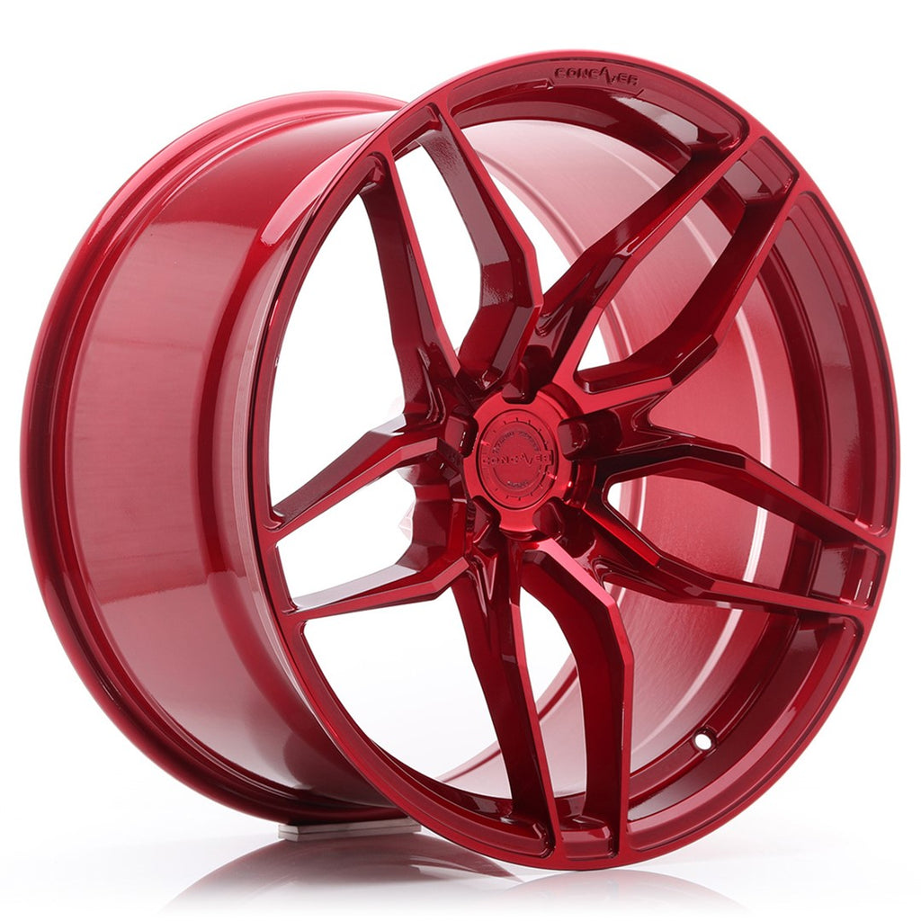 Cerchio in Lega CONCAVER CVR3 19x9.5 ET20-45 con foratura su misura Candy Red