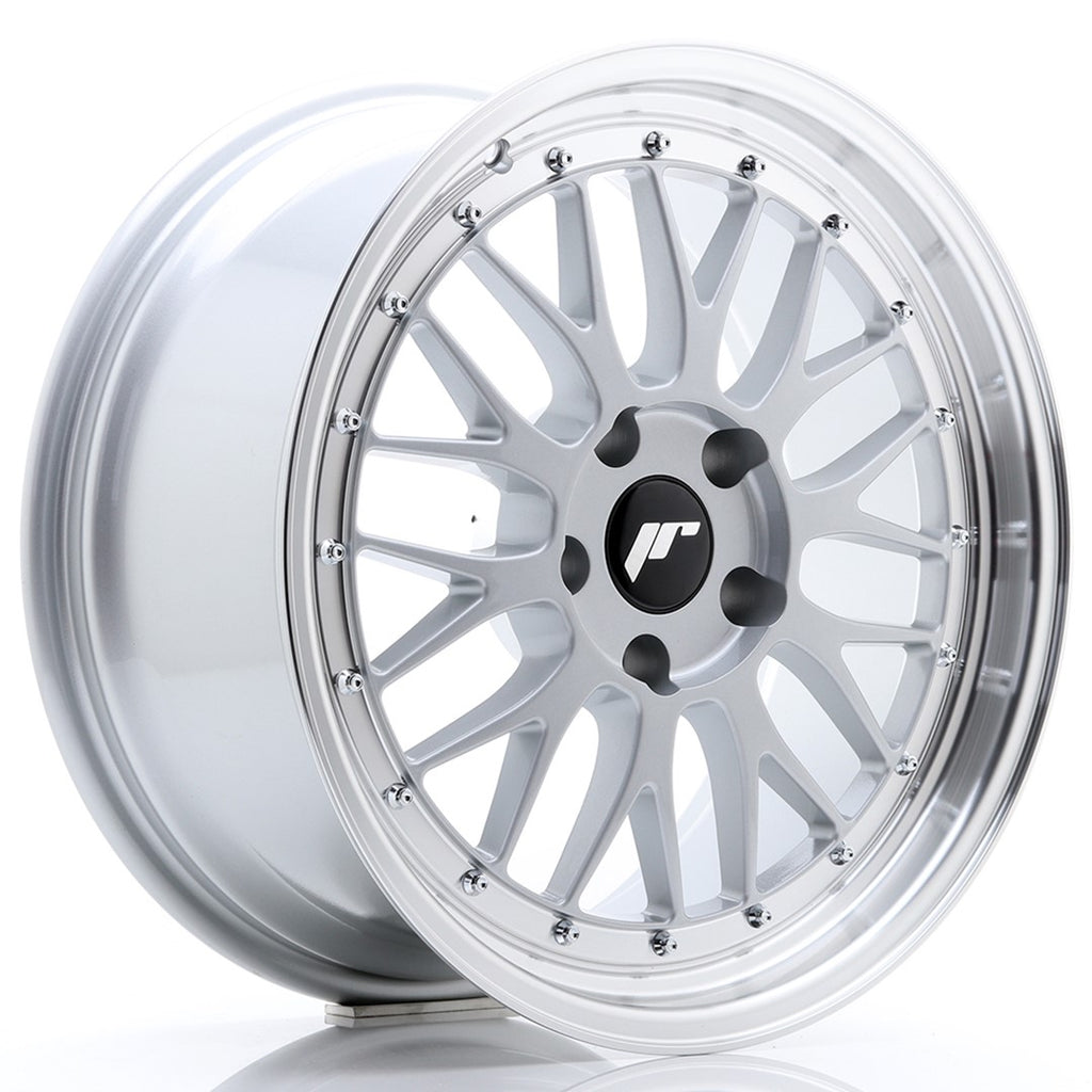Cerchio in Lega JAPAN RACING JR23 18x8.5 ET25 5x120 Hyper Silver w/ Machined Lip