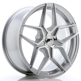 Cerchio in Lega JAPAN RACING JR34 18x8 ET20-42 5H con foratura su misura Silver Machined Face