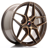 Cerchio in Lega JAPAN RACING JR34 18x8 ET20-42 5H con foratura su misura Platinum Bronze