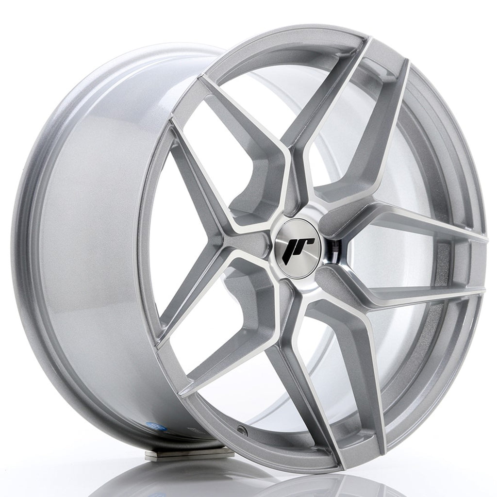 Cerchio in Lega JAPAN RACING JR34 18x9 ET20-42 5H con foratura su misura Silver Machined Face