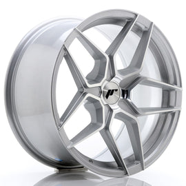 Cerchio in Lega JAPAN RACING JR34 18x9 ET20-42 5H con foratura su misura Silver Machined Face
