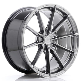 Cerchio in Lega JAPAN RACING JR37 19x9,5 ET20-45 5H con foratura su misura Hyper Black