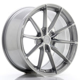 Cerchio in Lega JAPAN RACING JR37 19x9.5 ET20-45 5H con foratura su misura Silver Machined Face