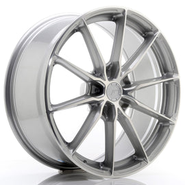 Cerchio in Lega JAPAN RACING JR37 20x9 ET20-45 5H con foratura su misura Silver Machined Face