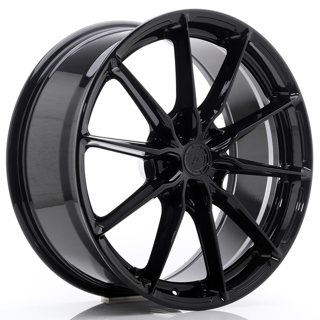 Cerchio in Lega JAPAN RACING JR37 20x8,5 ET20-45 5H con foratura su misura Gloss Black