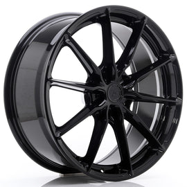 Cerchio in Lega JAPAN RACING JR37 20x8,5 ET20-45 5H con foratura su misura Gloss Black
