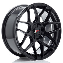 Load image into Gallery viewer, Cerchio in Lega JAPAN RACING JR18 17x8 ET35 5H con foratura su misura Glossy Black