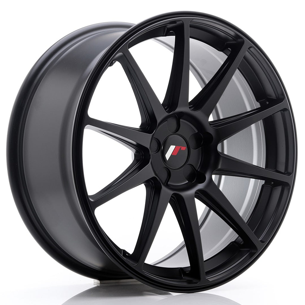 Cerchio in Lega JAPAN RACING JR11 19x8.5 ET25-40 5H con foratura su misura Matt Black