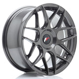 Cerchio in Lega JAPAN RACING JR18 17x8 ET35 con foratura su misura Hyper Gray