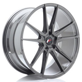 Cerchio in Lega JAPAN RACING JR21 22x10,5 ET15-52 5H con foratura su misura Hyper Gray