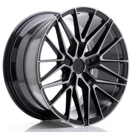 Cerchio in Lega JAPAN RACING JR38 19x9.5 ET20-45 5H con foratura su misura Black Brushed w/ Tinted Face