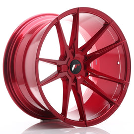 Cerchio in Lega JAPAN RACING JR21 20x11 ET20-30 5H con foratura su misura Platinum Red