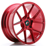 Cerchio in Lega JAPAN RACING JR30 18x8.5 ET20-40 5H con foratura su misura Platinum Red