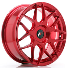 Carica l&#39;immagine nel visualizzatore di Gallery, Cerchio in Lega JAPAN RACING JR18 17x7 ET20-40 con foratura su misura Platinum Red