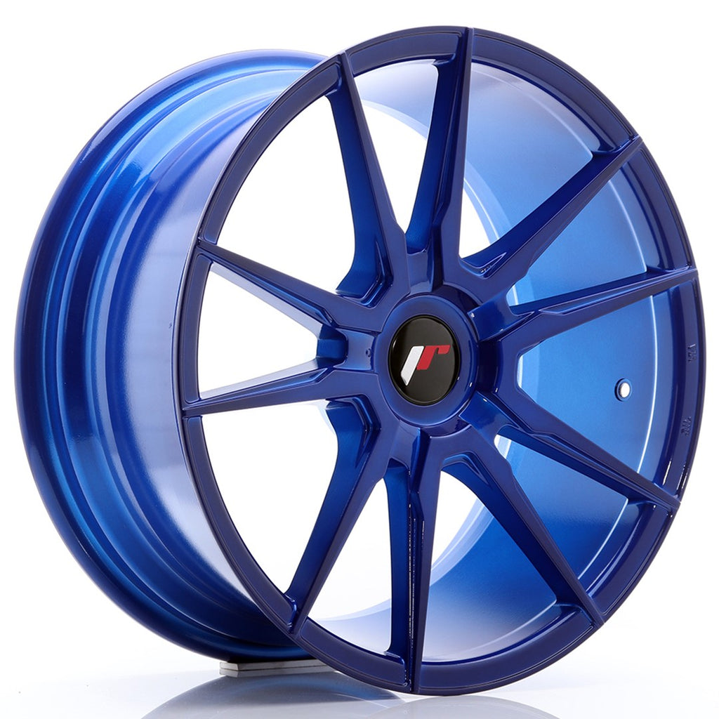 Cerchio in Lega JAPAN RACING JR21 18x8.5 ET20-40 con foratura su misura Platinium Blue