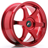 Cerchio in Lega JAPAN RACING JR3 17x7 ET20-42 con foratura su misura Platinum Red