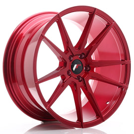 Cerchio in Lega JAPAN RACING JR21 20x10 ET40 5x112 Platinum Red