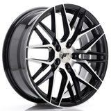 Cerchio in Lega JAPAN RACING JR28 18x7.5 ET40 5x112 Gloss Black Machined Face