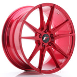 Cerchio in Lega JAPAN RACING JR21 19x8.5 ET35 5x120 Platinum Red