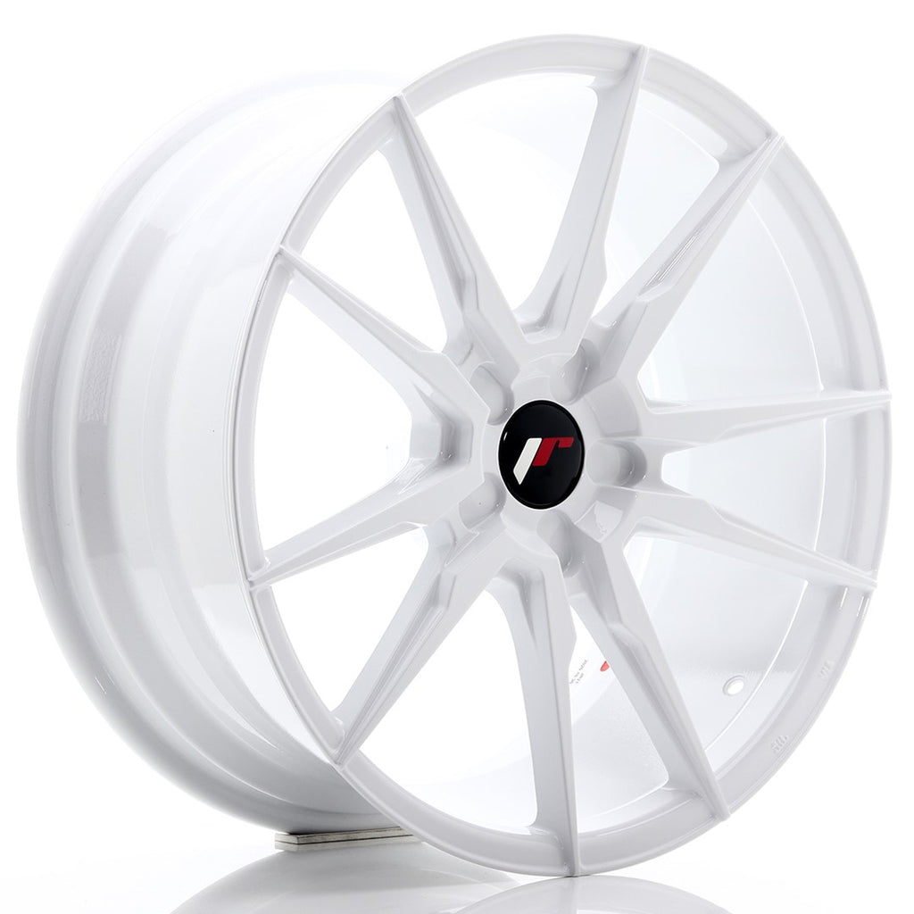 Cerchio in Lega JAPAN RACING JR21 19x8.5 ET20-43 5H con foratura su misura White