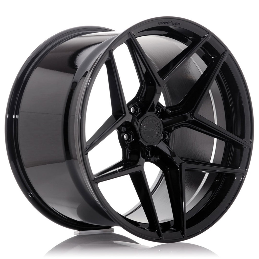 Cerchio in Lega CONCAVER CVR2 19x10 ET20-51 con foratura su misura Platinum Black