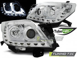 Fari Anteriori TOYOTA LAND CRUISER 150 09-13 TUBE LIGHT CHROME