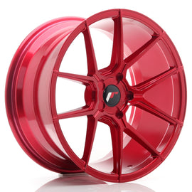 Cerchio in Lega JAPAN RACING JR30 19x9,5 ET20-40 5H con foratura su misura Platinum Red
