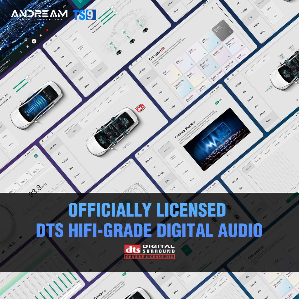 Andream Autoradio Android 14 Ford Focus MK3/3.5 CarPlay Auto DTS DSP