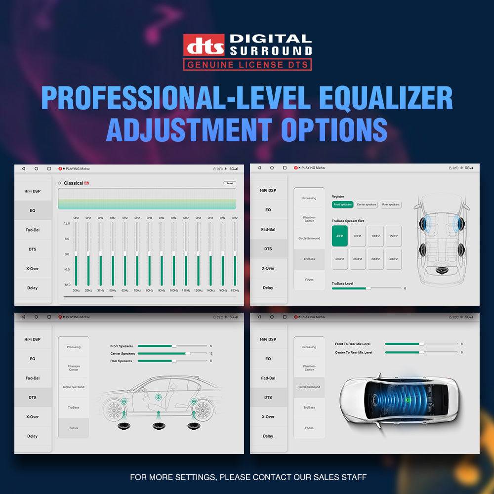 Andream Autoradio 7 Pollici Android 14 GPS VW Skoda CarPlay Audio HiFi Potente