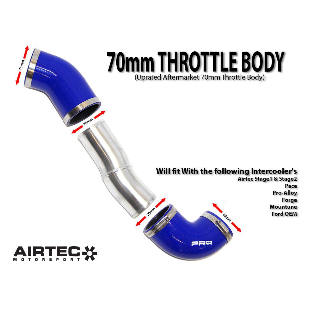 Tubi Big Boost AIRTEC Motorsport da 2,5 pollici con lato freddo da 70 mm per Focus ST e RS Mk2 - dettaglio 4
