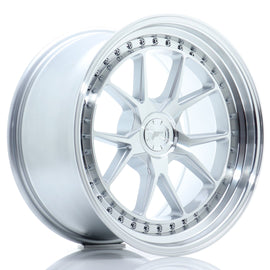 Cerchio in Lega JAPAN RACING JR39 18x9.5 ET15-35 5H con foratura su misura Silver Machined Face